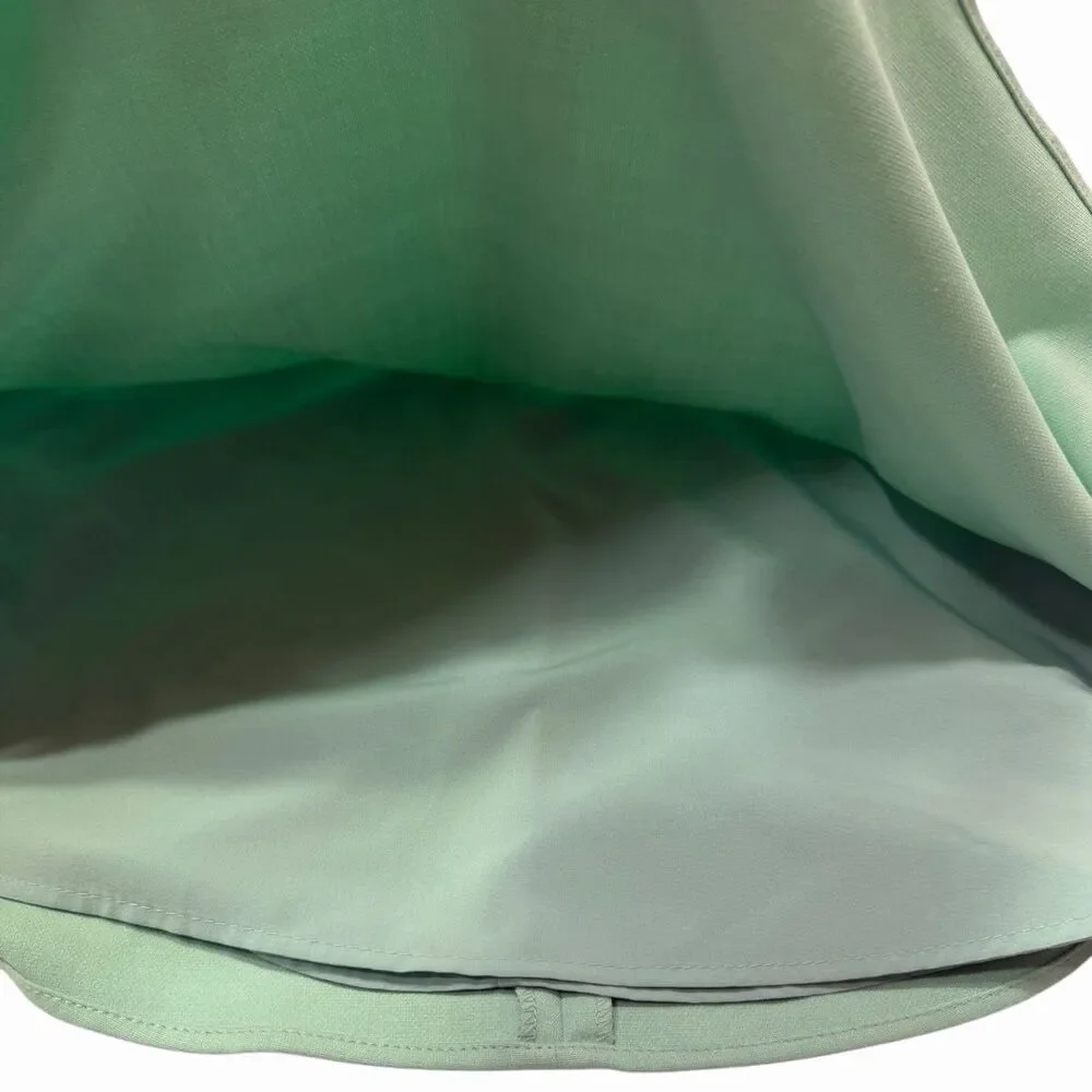 BCBGMAXAZRIA Dress Women 0 Fit Flare Green Lace Peplum Cocktail Party Dress - Picture 8 of 13